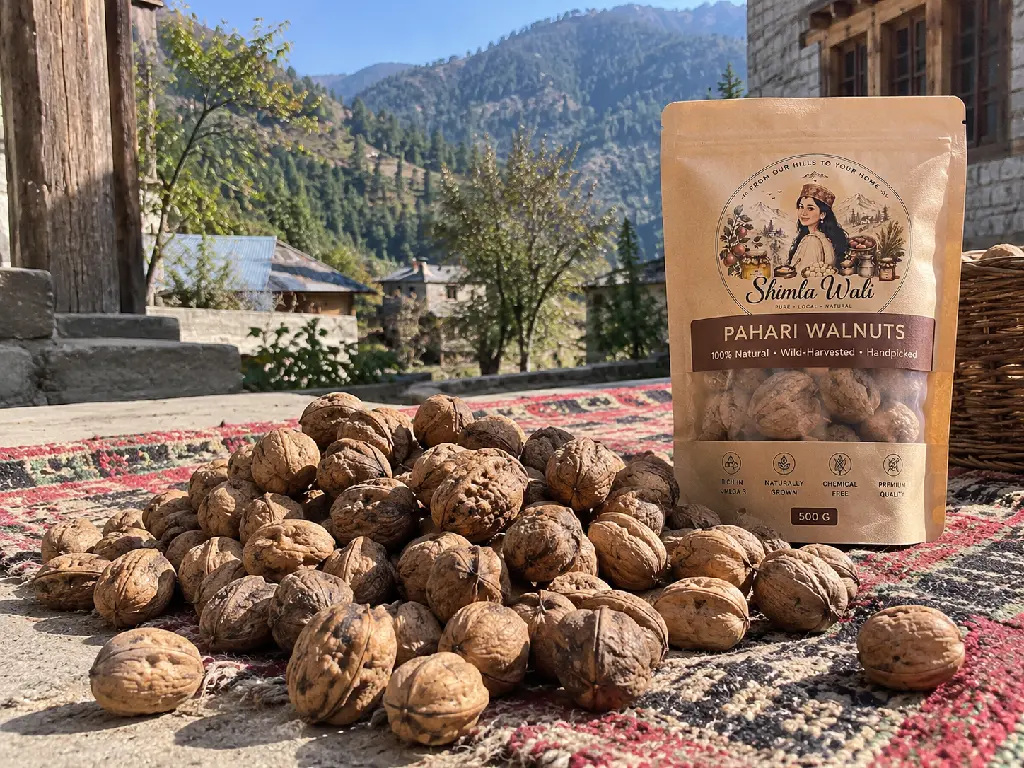 Rustic Himalayan Walnut Harvest.webp